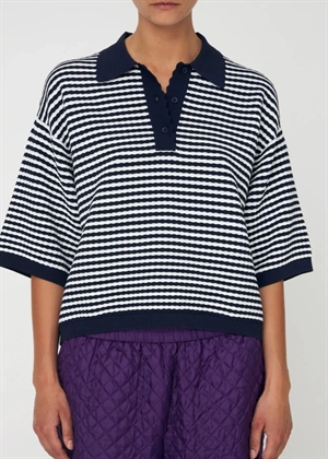 Polo knit Navy/Cream Stella Nova